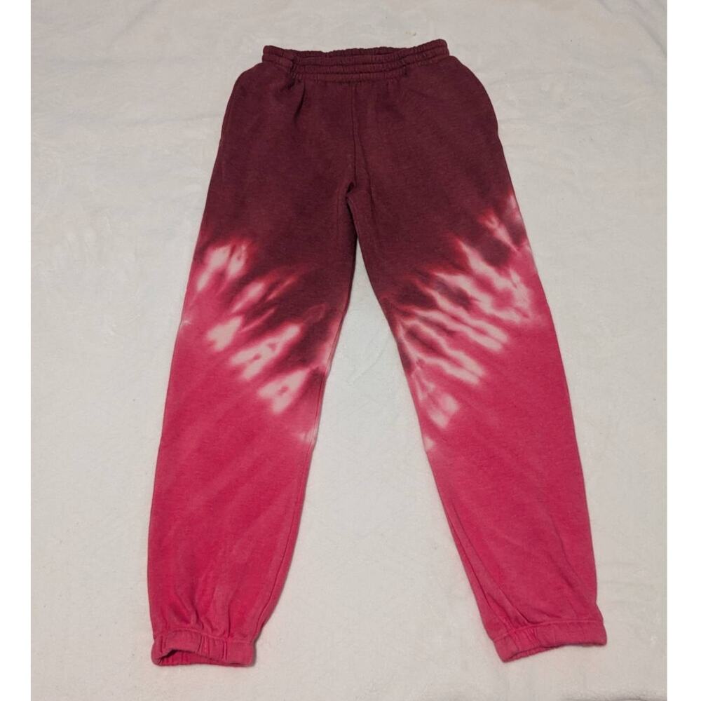 Art Class Pink & Purple Tie-Dye Women's Joggers Size L (10/12)